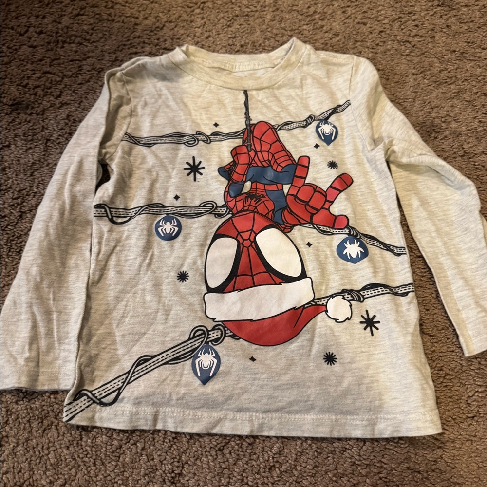 Marvel Spider-Man Gray Kids Shirt